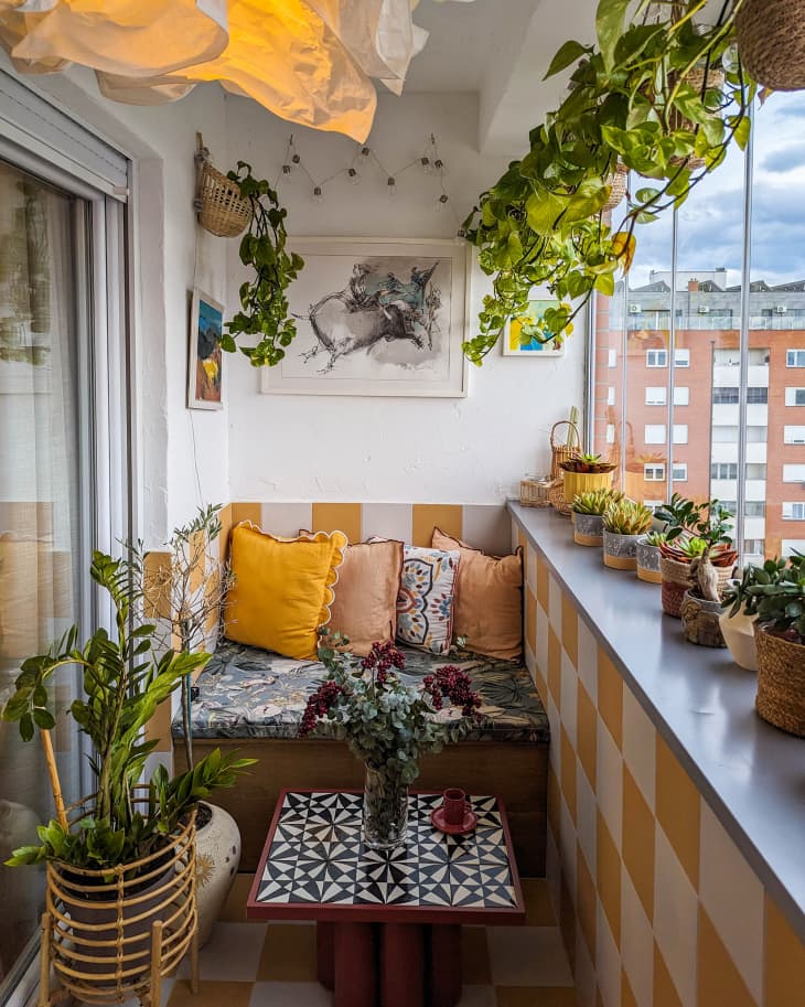 Small balcony bench clearance